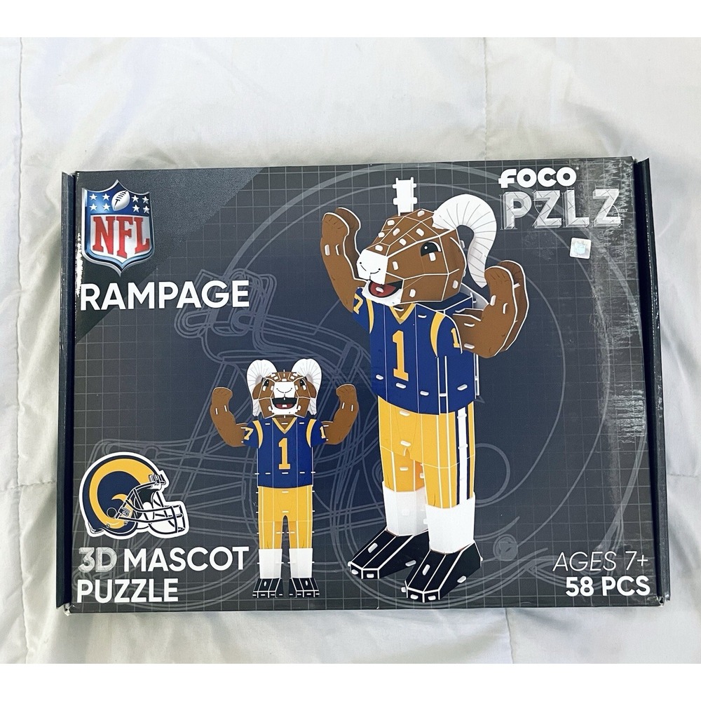 RAMS 3D Mascot Staley Puzzle NFL Foco PZLZ‎ Football Fan